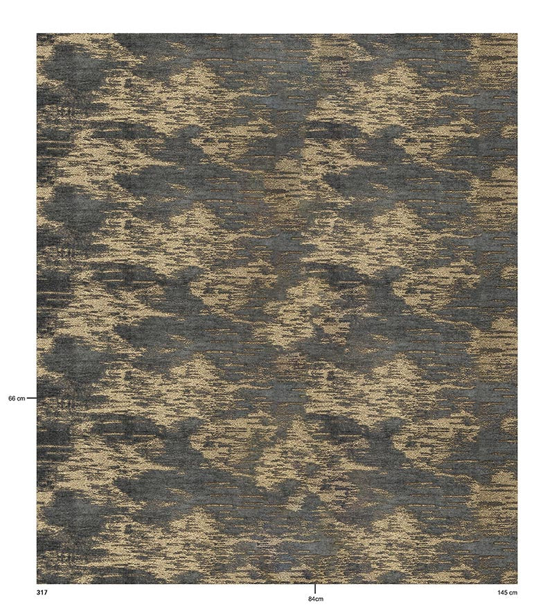 Christian Fischbacher Verona Smoke Fabric Sample CH 03170773