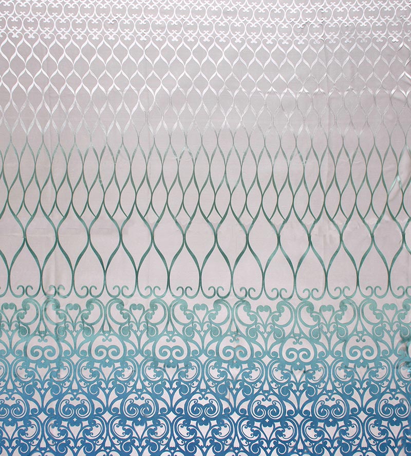 Christian Fischbacher Teatro Peacock Fabric CH 03190653