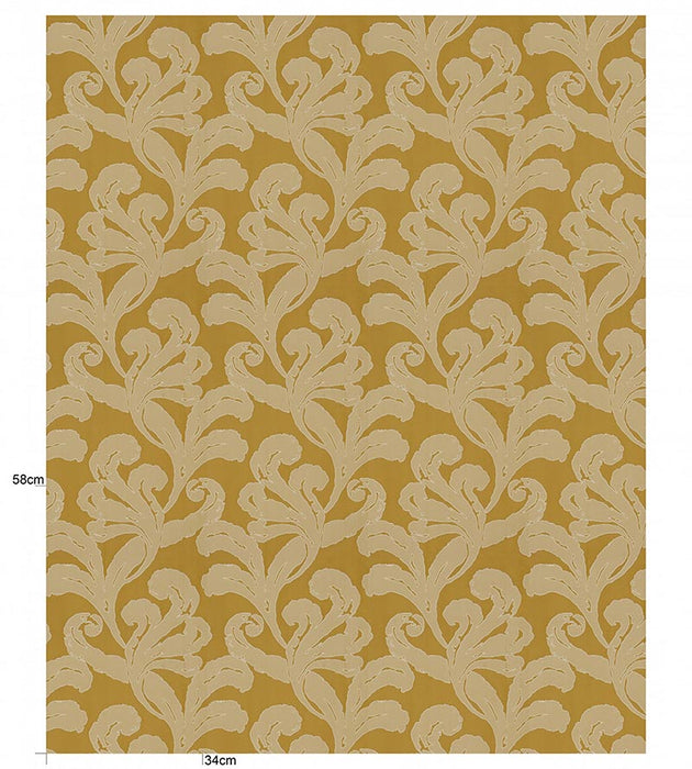 Christian Fischbacher Mon Amour Saffron Fabric Sample CH 05031072