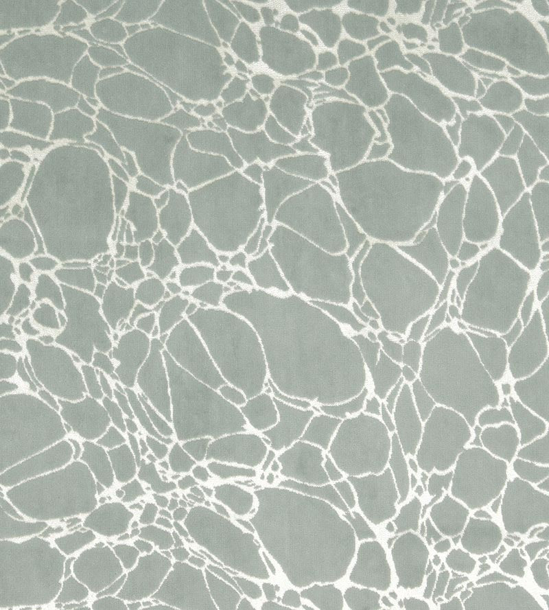 Christian Fischbacher Velvet Marble Seafoam Fabric Sample CH 05044485