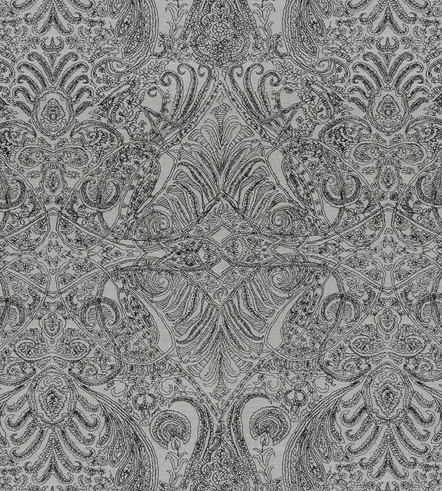 Christian Fischbacher Persian Nights Silver Mist Fabric Sample CH 05054465