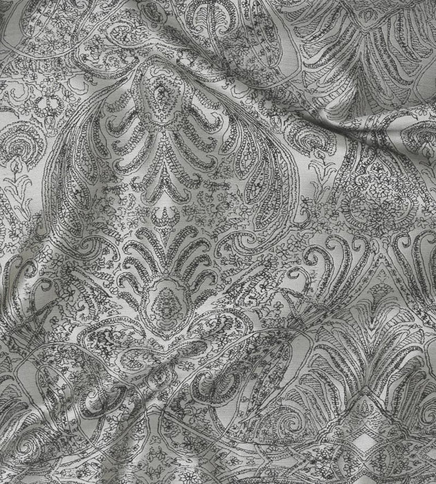 Christian Fischbacher Persian Nights Silver Mist Fabric Sample CH 05054465