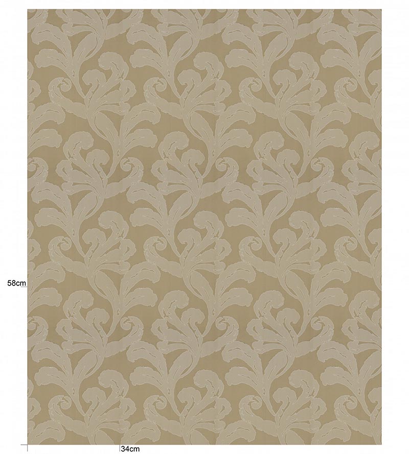 Christian Fischbacher Mon Amour Hazelnut Fabric CH 05071072