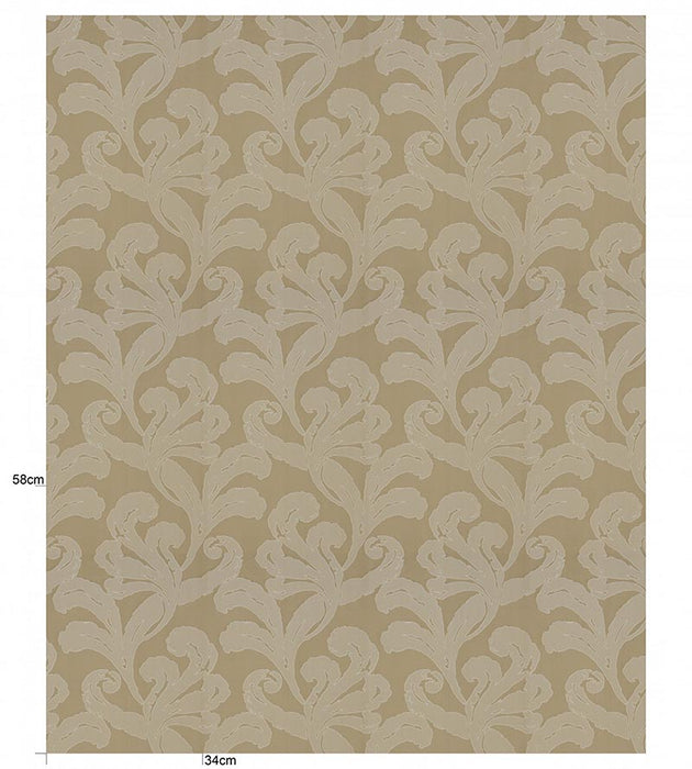 Christian Fischbacher Mon Amour Hazelnut Fabric Sample CH 05071072