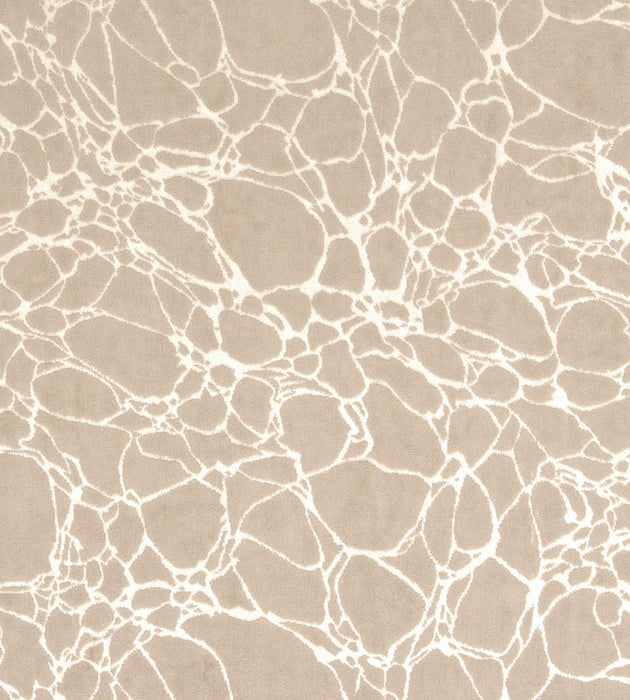 Christian Fischbacher Velvet Marble Taupe Fabric Sample CH 05074485