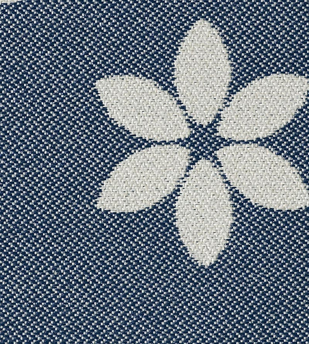 Christian Fischbacher Sonnen-Pause Navy Fabric Sample CH 05114435