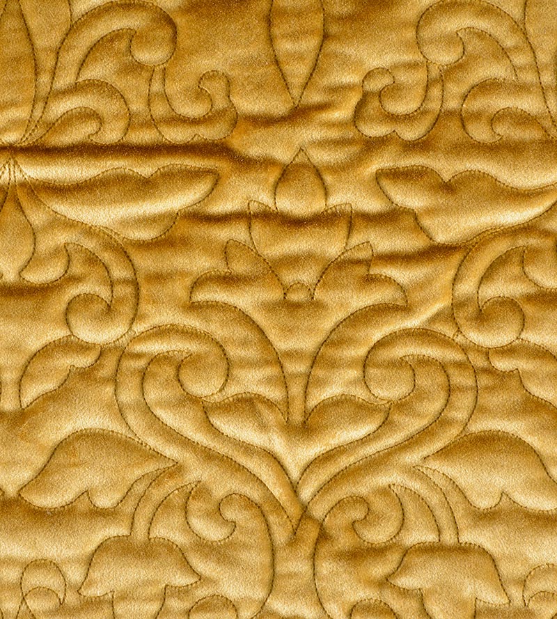 Christian Fischbacher Velbrode Brass Fabric CH 05130655