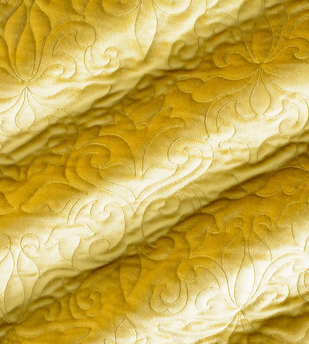 Christian Fischbacher Velbrode Sun Gold Fabric Sample CH 05140655