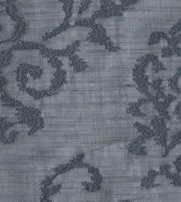 Christian Fischbacher Ricciolino Graphite Fabric Sample CH 05150625