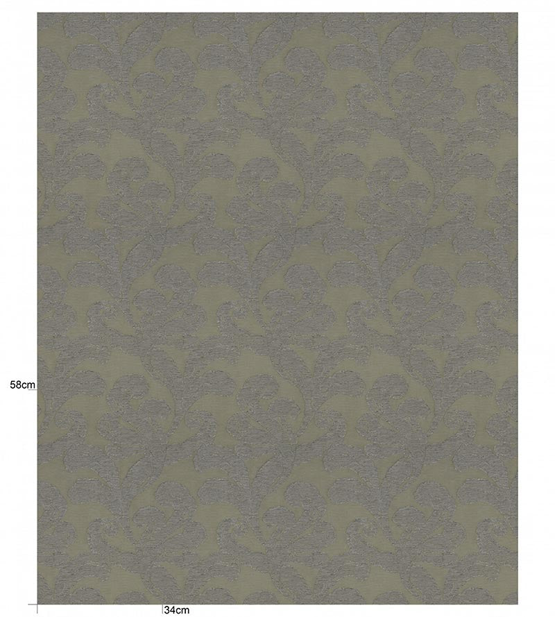 Christian Fischbacher Mon Amour Smoke Fabric Sample CH 05151072