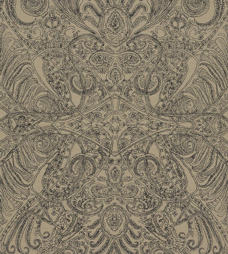 Christian Fischbacher Persian Nights Taupe Fabric Sample CH 05174465