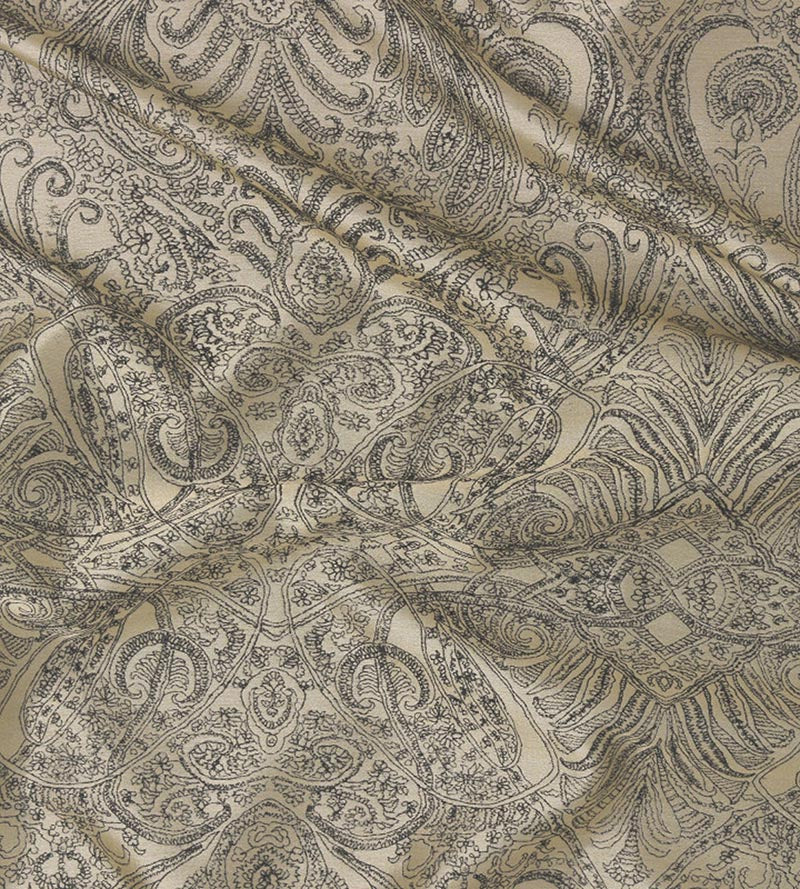 Christian Fischbacher Persian Nights Taupe Fabric Sample CH 05174465