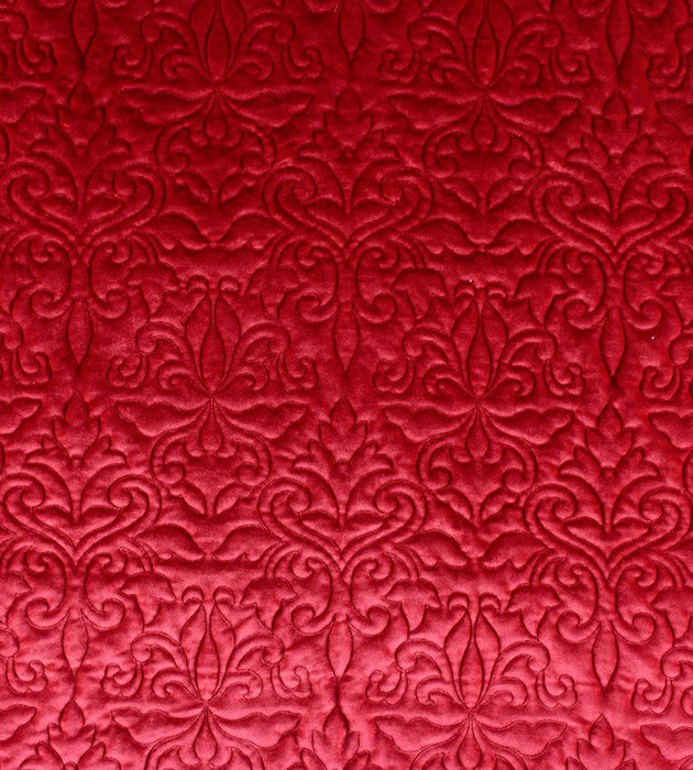 Christian Fischbacher Velbrode Cerise Fabric Sample CH 05220655