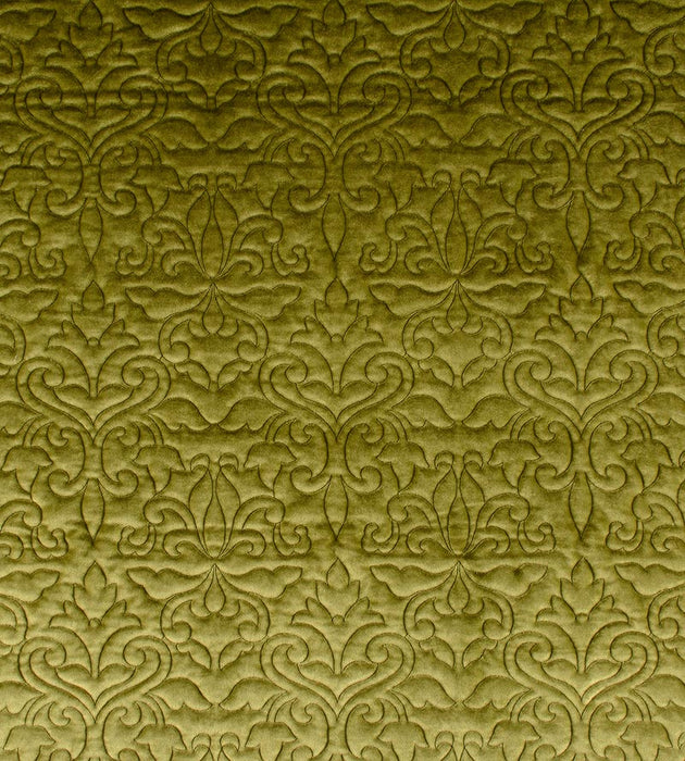 Christian Fischbacher Velbrode Avocado Fabric Sample CH 05240655