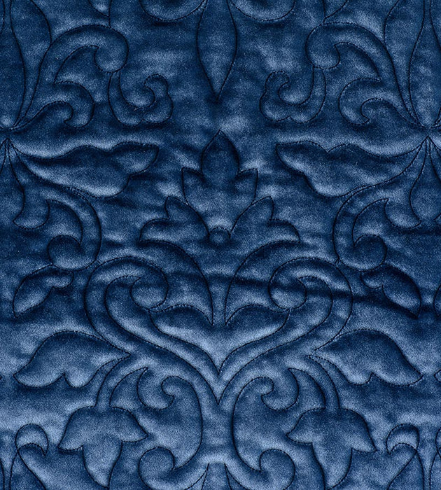 Christian Fischbacher Velbrode Navy Fabric Sample CH 05310655