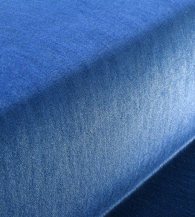 Christian Fischbacher Ventura Velour Royal Blue Fabric Sample CH 06111454