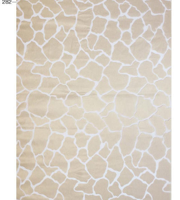 Christian Fischbacher Giraffa White Fabric Sample CH 01001060