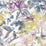 Christian Fischbacher Benu Splash Midnight Plum Fabric Sample CH 01014441