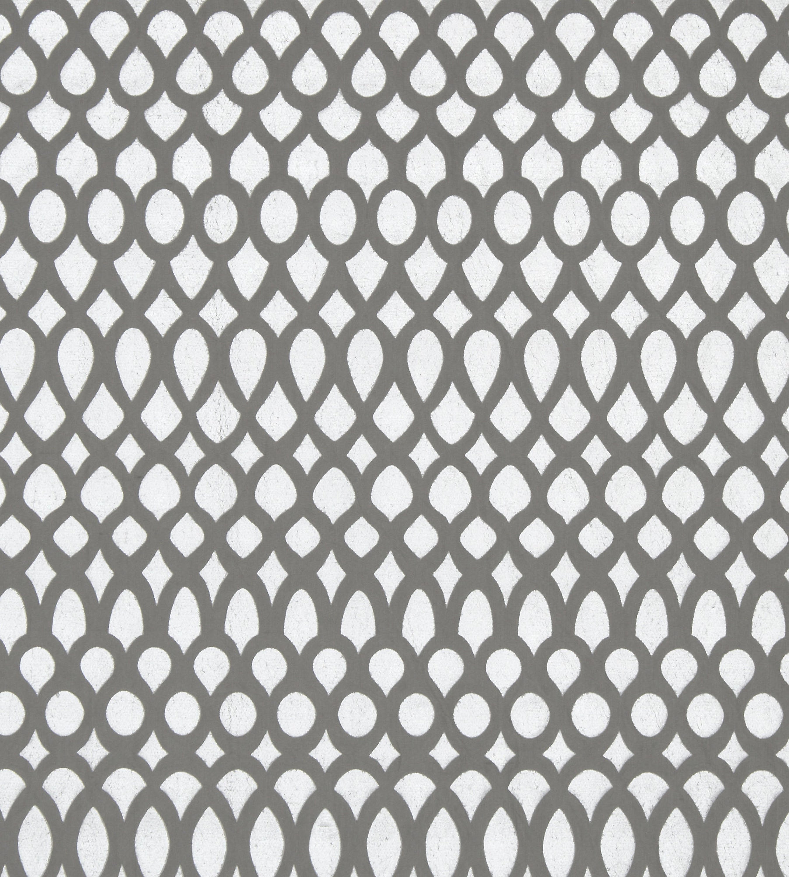 Christian Fischbacher Indorato Grey Fabric Sample CH 01054361