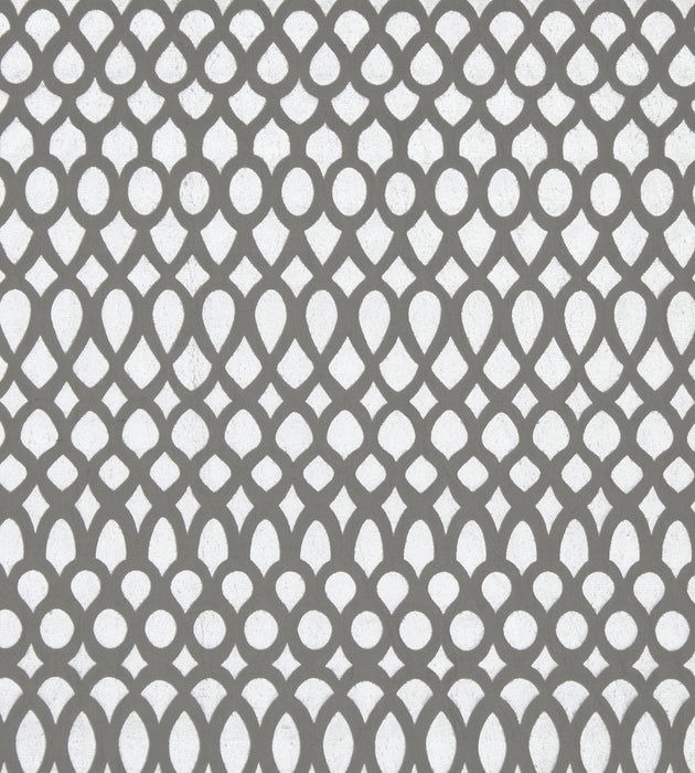 Christian Fischbacher Indorato Grey Fabric Sample CH 01054361