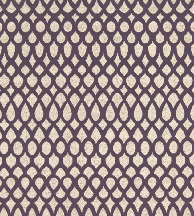 Christian Fischbacher Indorato Purple Fabric Sample CH 01184361