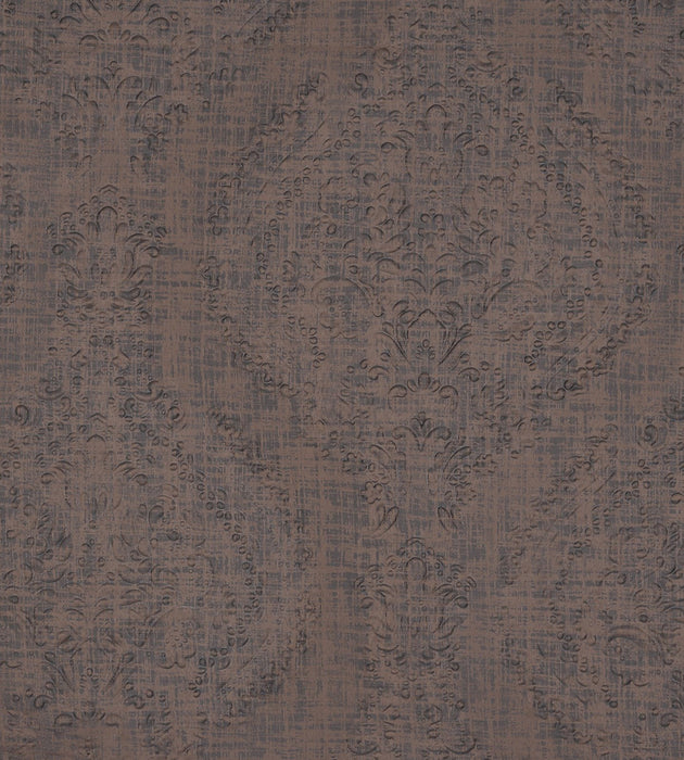 Christian Fischbacher Orient Damask Espresso Fabric Sample CH 03171073