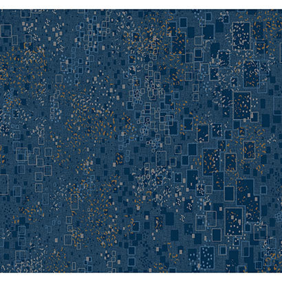 York Gilded Confetti Navy Wallpaper CI2321