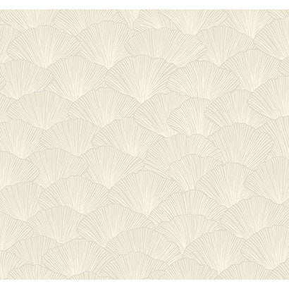 York Luminous Ginkgo Taupe Wallpaper CI2331