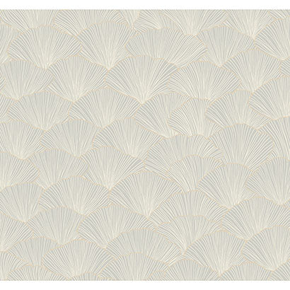 York Luminous Gingko Grey Wallpaper CI2333