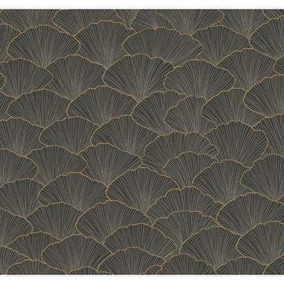 York Luminous Gingko Grey Wallpaper CI2336