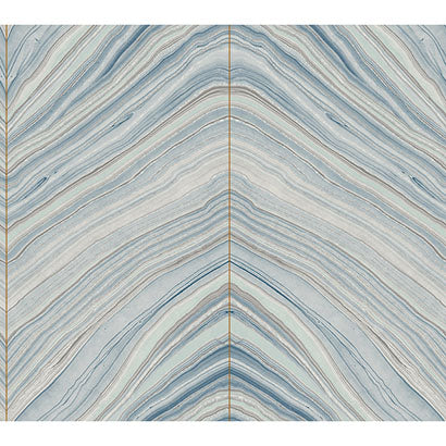 York Onyx Strata Blue Wallpaper CI2412