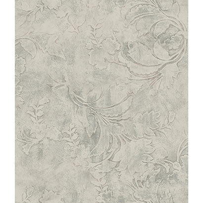 York Entablature Scroll Grey Wallpaper CL2591