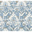 York Batik Damask Blue & Grey Wallpaper CL2595