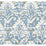 York Batik Damask Blue Wallpaper CL2597