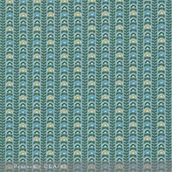 Lisa Fine Calista - Performance Peacock Fabric Sample CLA-43