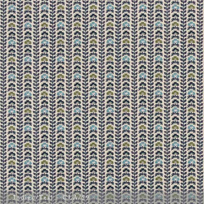 Lisa Fine Calista - Performance Indigo/Teal Fabric Sample CLA-59