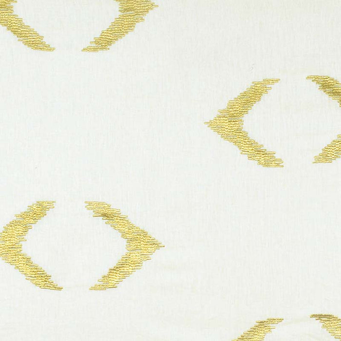 Colony New Dharam Gold On White Fabric Sample CL 000226824