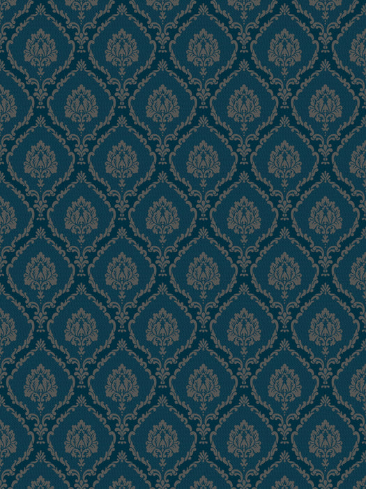 Colony Ecussons  Bleu Wallpaper Sample CL 0007WP26722