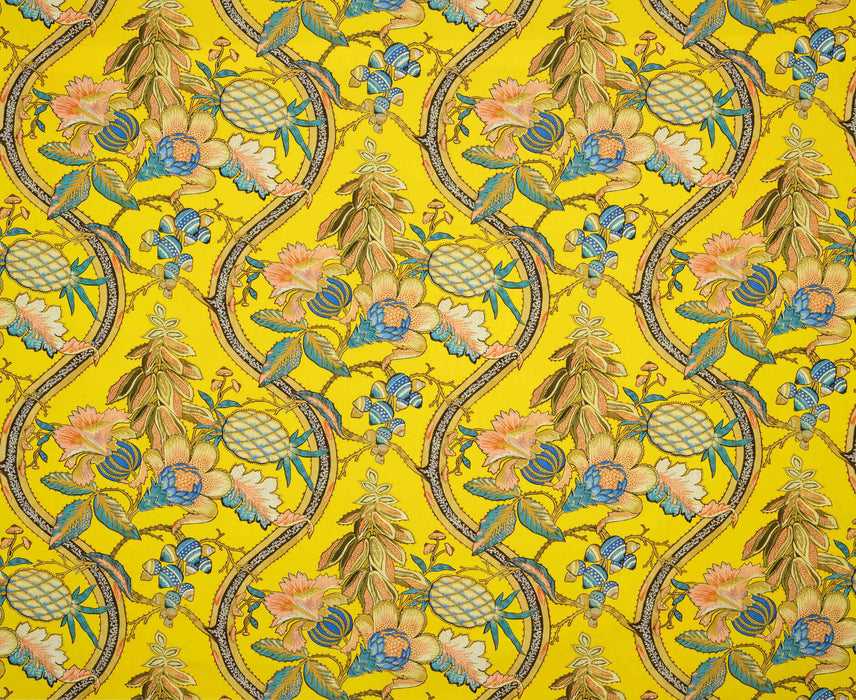 Braquenie A La Table Du Roi Canari Fabric Sample B7643003