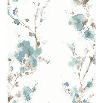 York Charm Teal Wallpaper CP1205