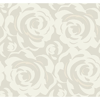 York Lavish White & Grey Metallic Wallpaper CP1242