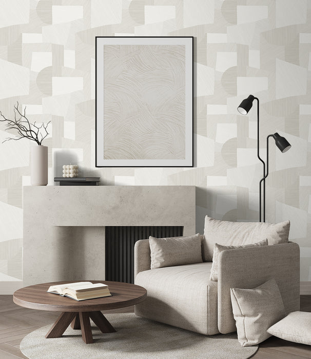 Seabrook Designs Lahti Cappuccino Wallpaper CP91005