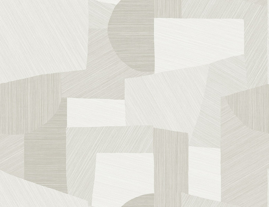 Seabrook Designs Lahti Arctic White Wallpaper Sample CP91010