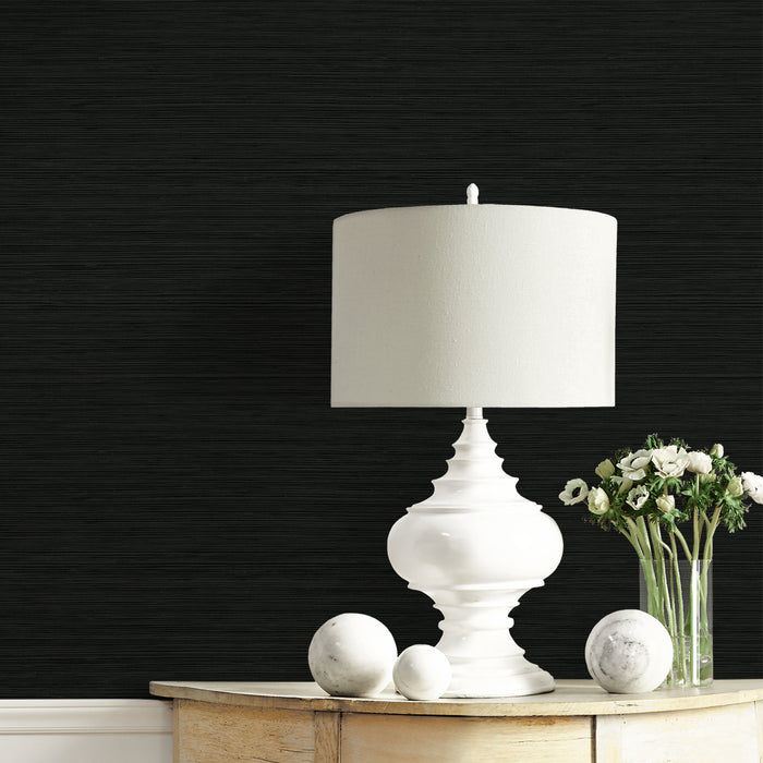 Seabrook Designs Lohja Graphite Wallpaper Sample CP92100