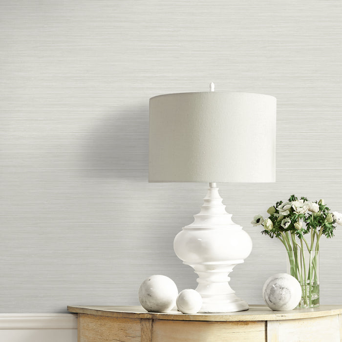 Seabrook Designs Lohja Winter White Wallpaper Sample CP92110