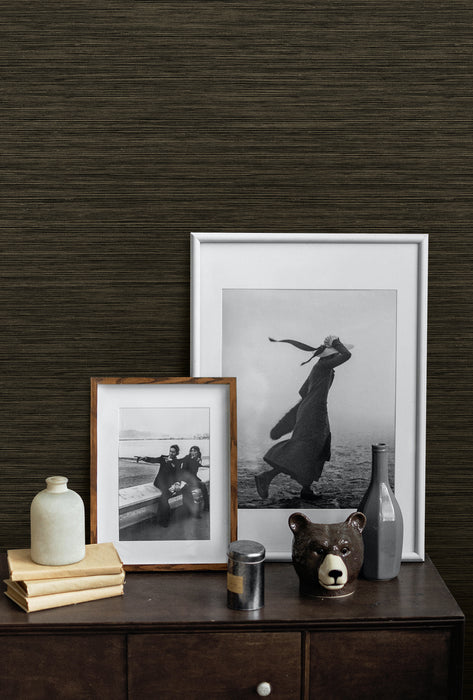 Seabrook Designs Rauma Onyx Wallpaper Sample CP92216