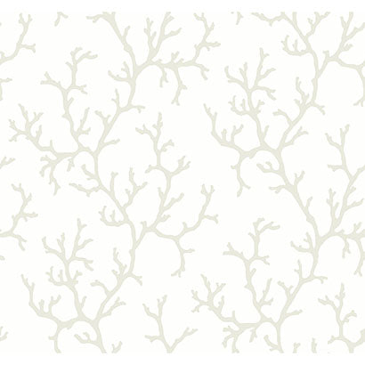 York Coral Island White Wallpaper CV4431