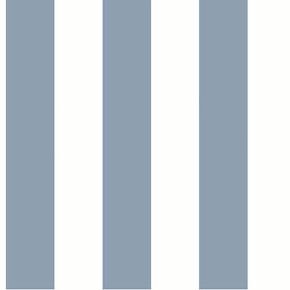 York Awning Stripe Blue Wallpaper CV4443