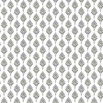 York French Scallop Grey Wallpaper CV4457