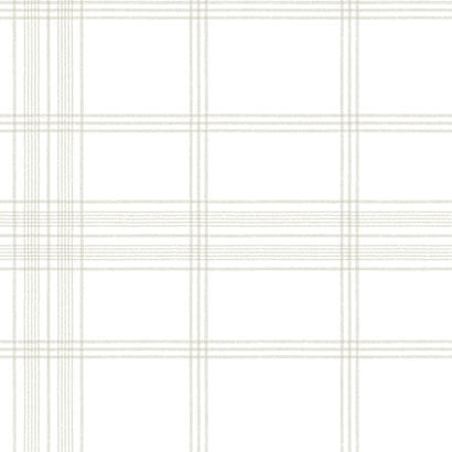 York Charter Plaid Off White Wallpaper CV4466